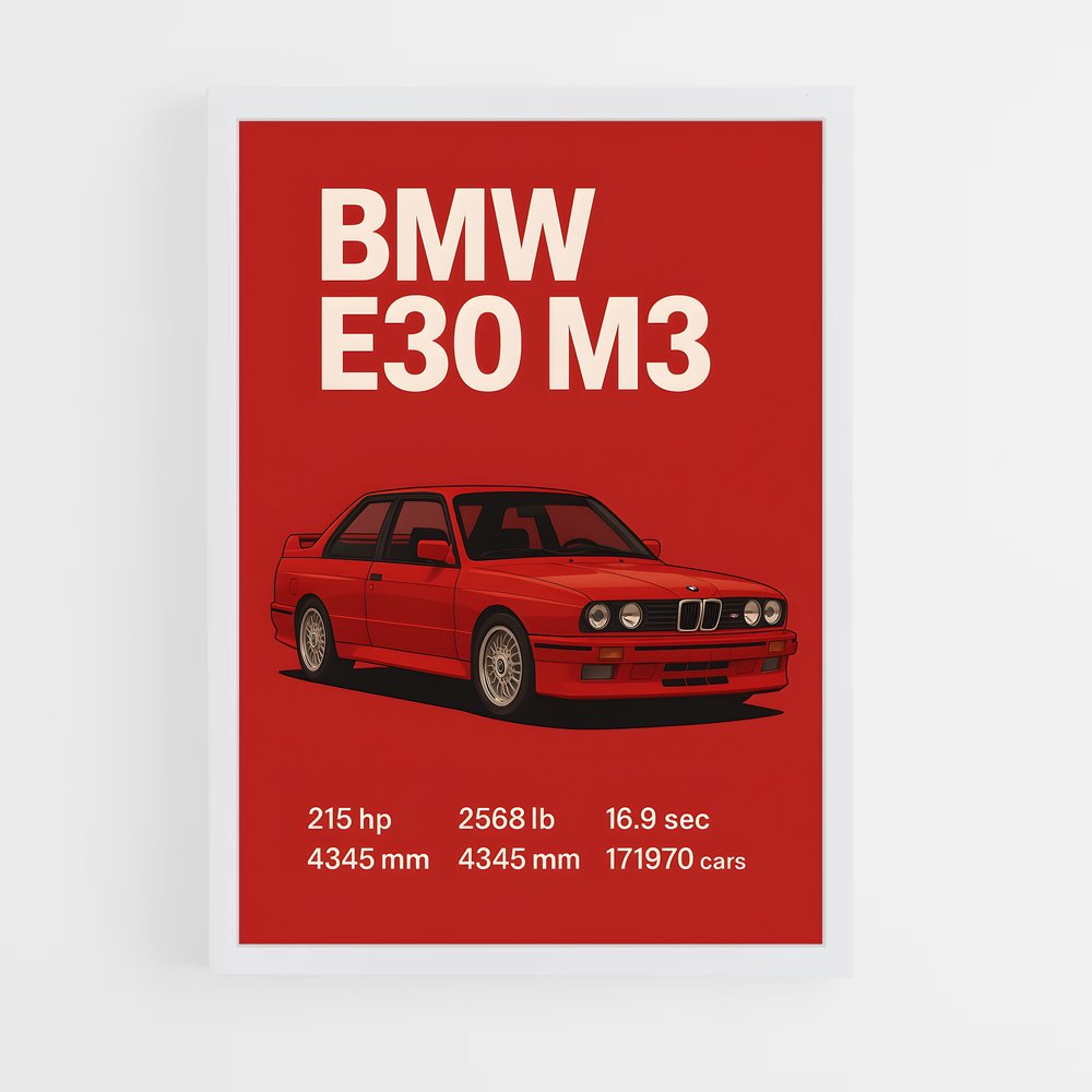 Poster M3 Legend – affiche BMW (vue 3)